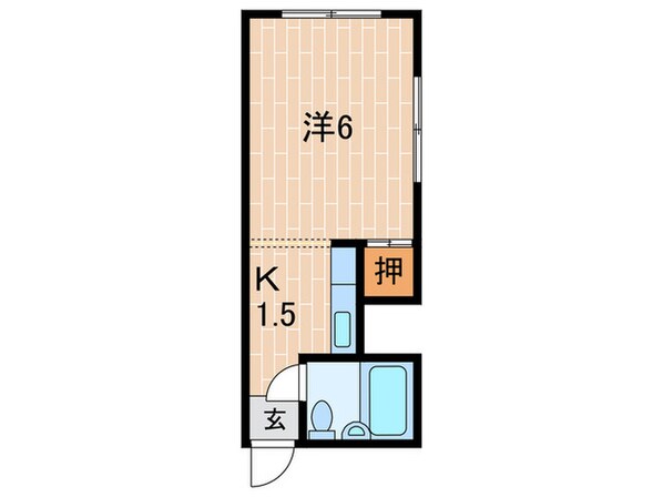 カツノハイツの物件間取画像